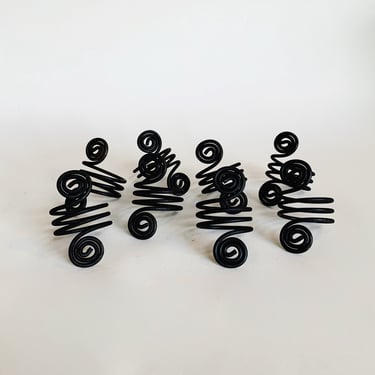 IRON NAPKIN RINGS - S/4 - Two sets available, sold separately. 