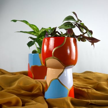Reversible Planter Pot | Ceramic Pot | Design: Jordan 