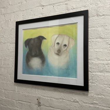 Labradors, Pastel, Teresa Woodside