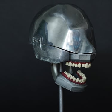 Aluminum Dental Phantom with 1940's Aluminum and Wax Ortho Set (Head 5)
