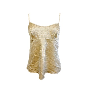 Chanel Gold Shimmer Tank Top