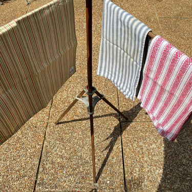 Antique Linen Clothing Drying Rack 1920s Americana Collectibles~ Primitive Wooden Easel Stand use for Herbs, Flowers even Pasta drying 