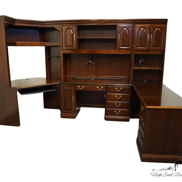 HOOKER FURNITURE Gates Solid Cherry Traditional Style Modular Office Desk Set 49-10-130 / 133 / 231 / 761 