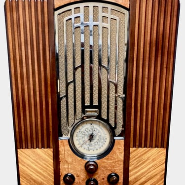 Zenith Tombstone Restored Radio Model 835 Chrome Grill Bluetooth Art Deco
