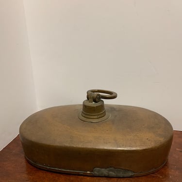 Antique Copper Bed and Foot Warmer 