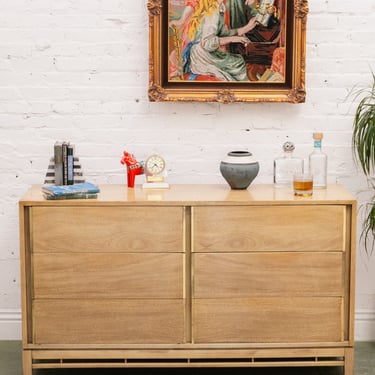 American of Martinsville Vintage Oak Dresser