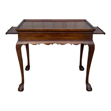 Statton Old Towne Cherry Queen Anne Tea Table 