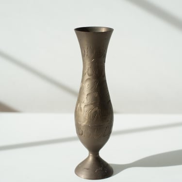 Vintage Brass Bud Vase 