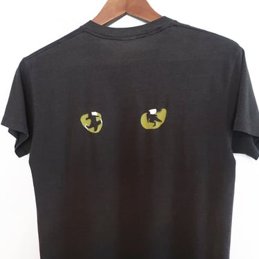 vintage Cats t shirt / musical shirt / 1980s Cats Broadway musical theatre black single stitch thin t shirt Small 