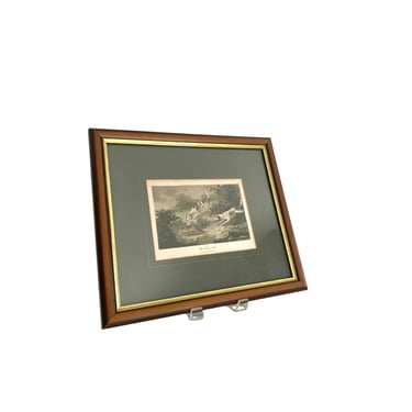 1806 "The Tired Fox" Framed Engraving 