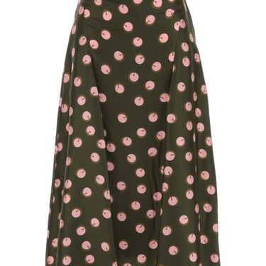 Fendi Women Printed Silk Skirt