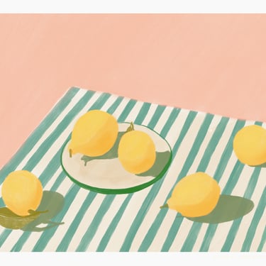 Print | Lemons and Stripes
