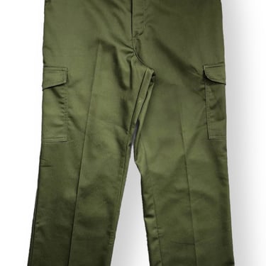 Vintage 70s/80s Boy Scouts of America Olive Green Distressed Uniform Pants Size W33 L33 