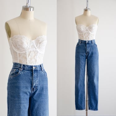 high waisted jeans 90s vintage relaxed fit straight leg jeans 