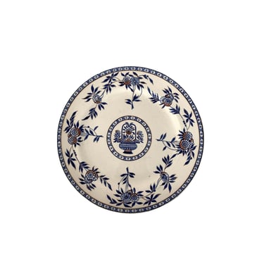 Vintage Blue and White Dinner Plate 