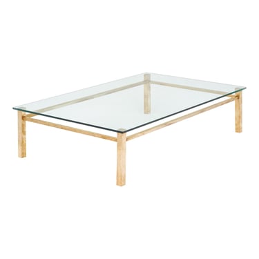 Mid-Century Brass Coffee Table