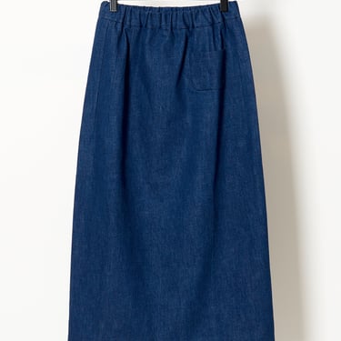 Simple Skirt Blue Denim