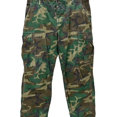 Vtg 70's US Military ERDL Camo Jungle Combat Pants Medium Short Army Marines