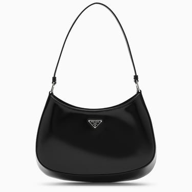 Prada Black Brushed Cleo Bag Women