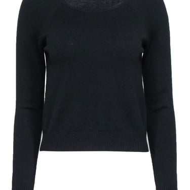 Milly - Black Wool Sweater w/ Cutout Sz P