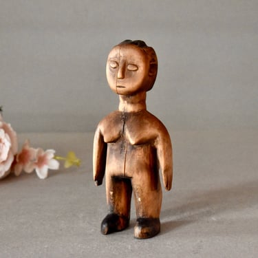Antique African Wooden Figurine Collectable Figurine 