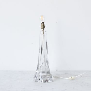 Daum Crystal Lamp | Signed by Artist