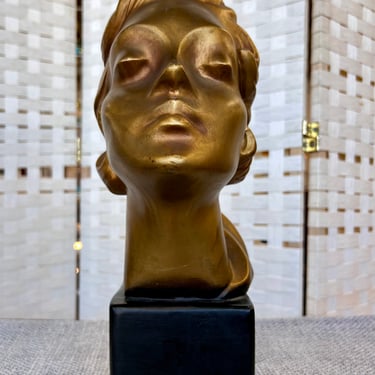 1940’s Gold Glamour Head Sculpture