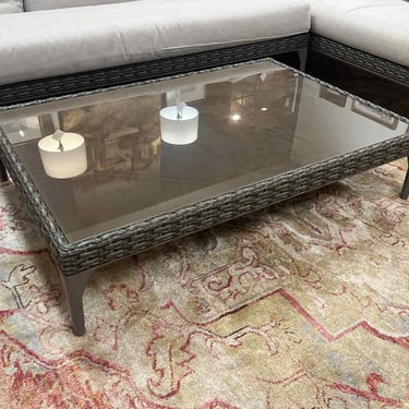 Dedon Outdoor Wicker Cocktail Table