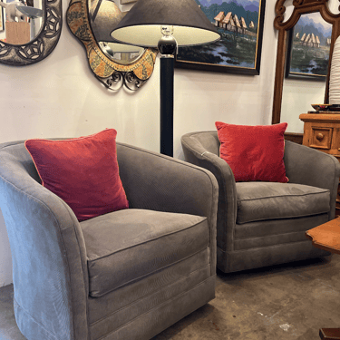 Dynamic Duo | Pair of Modern-style Club Chairs by Thomasville