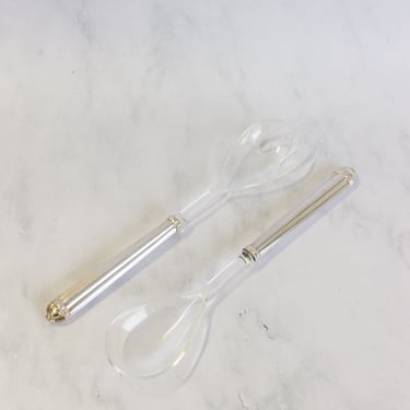 vintage French salad server set