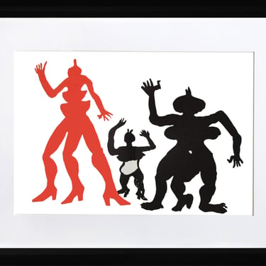 Alexander Calder, Derrière le Miroir (Three Acrobats), Lithograph 