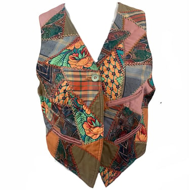 Heather Lumsden Scottish Crazy Quilt Handmade  Vest