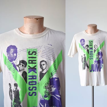 Vintage Kris Kross Tshirt / Vintage 90s Rap Tee / Vintage 90s Kris Kross Tee / Vintage Rap Tee / 1990s Streetwear Tshirt 