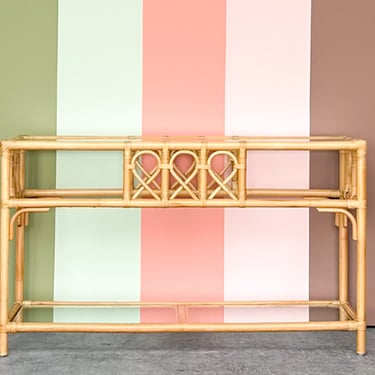 Coastal Rattan Console