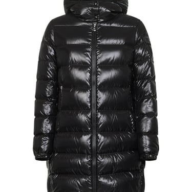 Moncler Women Black Courcelles Midi Hooded Down Jacket