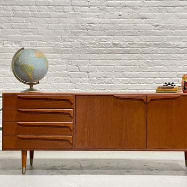 MONUMENTAL Mid Century Modern styled Teak CREDENZA media stand 