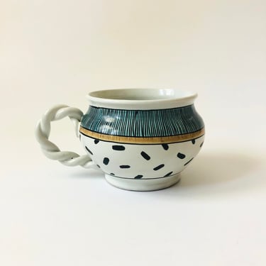 Postmodern Art Pottery Mug by Barry and Rosalind Hage 