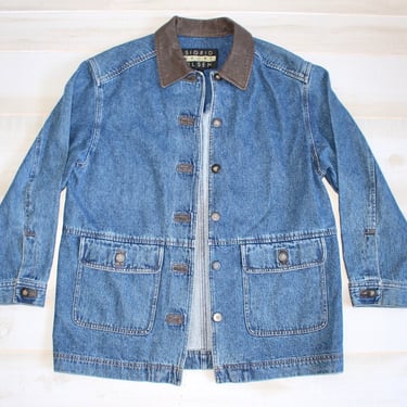 Jean Jacket Blanket Lined Work Jacket Denim Jacket Workwear Distressed Barn Jacket USA Vintage Dickies Chore Coat XL