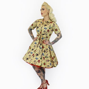 Tattoo Dress Art Vintage Inspired  /  Rockabilly Pinup Clothing 