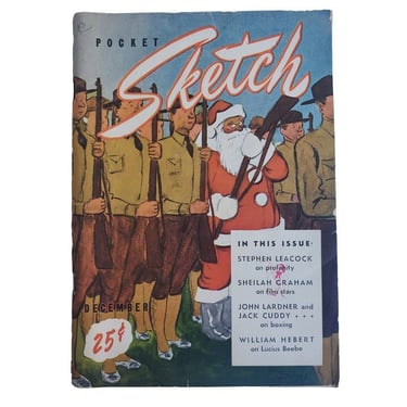 1940 WWII Art Pocket Sketch December Comic Book US Soldiers Vol. 1 #3 Ben Roth 