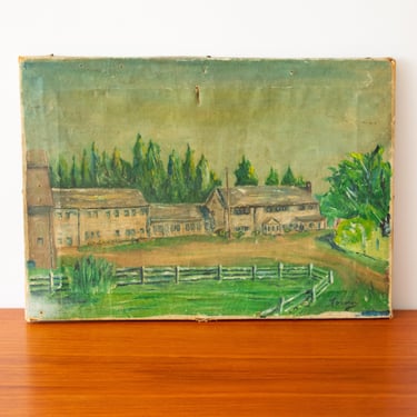 Antique Farmhouse Painting