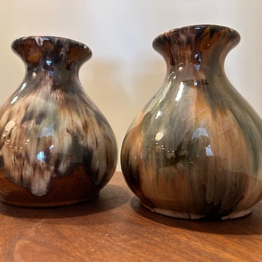 Pair of Vintage MidCentury Brush McCoy Vases 