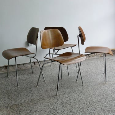 Eames for Herman Miller Plywood Side Chairs-DCM (Set of 4) 