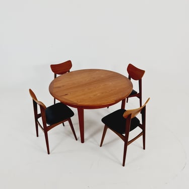 Danish Modern Falster Teak Expandable Dining Table, 1960s 