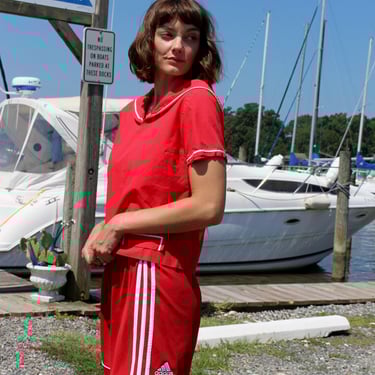 Vintage French Red Sailor Blouse