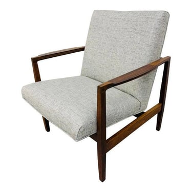 Mid-Century Modern Walnut Lounge Chair 