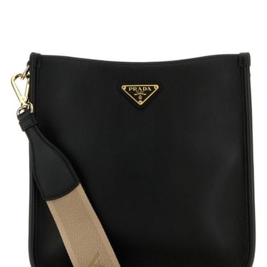 Prada Women Black Leather Crossbody Bag