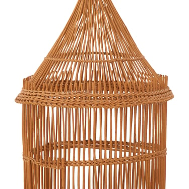 Vintage Rattan Birdcage