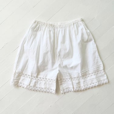 Vintage Embroidered White Cotton Bloomers 
