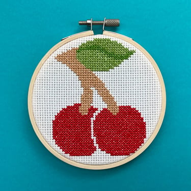 Mary Engelbreit Counted Cross Stitch | Cherries